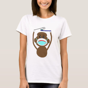 歯科医のソックス猿のワイシャツおよびギフト--愛らしい Tシャツ