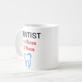 歯科医のテーマのコーヒー・マグ コーヒーマグカップ (正面左)