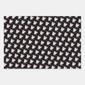 歯科医のバレンタイン - ハートの歯、愛してる ラッピングペーパーシート (正面3)