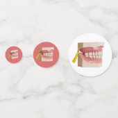 歯科医のパーティー紙吹雪 コンフェッティ (裏面)