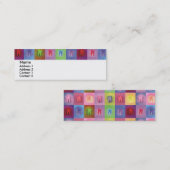 歯科医のプロフィールカード スキニー名刺 (正面/裏面)