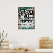 歯科医のポスターになるおもしろい- Vintage Ad ポスター (キッチン)