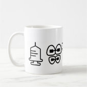 歯科医のマグ コーヒーマグカップ (左)