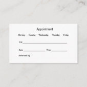 歯科医のモダンなテンプレートのデザイン 名刺 (裏面)