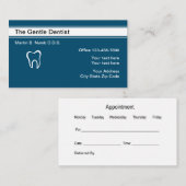 歯科医のモダンなテンプレートのデザイン 名刺 (正面/裏面)