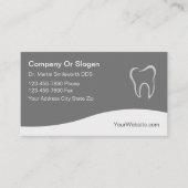 歯科医のモダンなデザインの名刺 予約カード (正面)