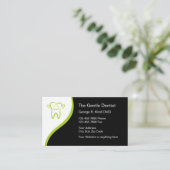 歯科医のモダンな名刺 名刺 (スタンド正面)