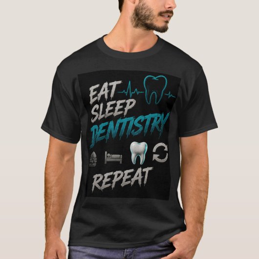 🦷 歯科医のユーモアあふれるライフスタイル・クォート 🦷 Tシャツ (正面)