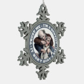 歯科医のユーモアのオーナメント スノーフレークピューターオーナメント (左)