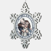 歯科医のユーモアのオーナメント スノーフレークピューターオーナメント (右)