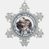 歯科医のユーモアのオーナメント スノーフレークピューターオーナメント (正面)