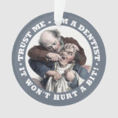 歯科医のユーモアのカスタムなオーナメント オーナメント (正面)