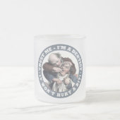 歯科医のユーモアのカスタムなモノグラムのマグ フロストグラスマグカップ (中央)