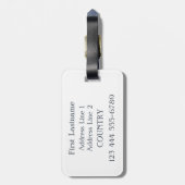 歯科医のユーモアのカスタムな荷物のラベル ラゲッジタグ (裏面縦)