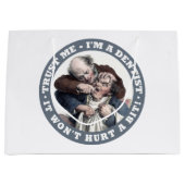 歯科医のユーモアのギフトバッグ ラージペーパーバッグ (正面)