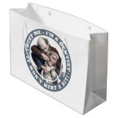 歯科医のユーモアのギフトバッグ ラージペーパーバッグ (裏面アングル)