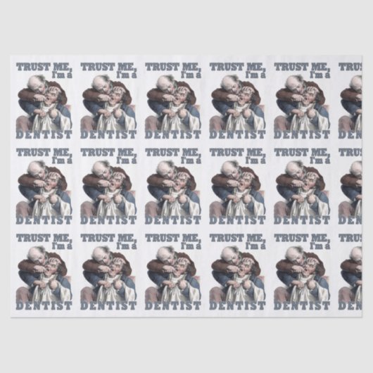 歯科医のユーモアのティッシュペーパー 薄葉紙 (正面)