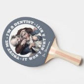 歯科医のユーモアの名前をカスタムするの卓球ラケット 卓球ラケット (横)