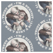 歯科医のユーモアの生地 ファブリック (クローズアップ)