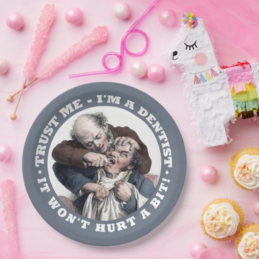 歯科医のユーモアの紙皿 ペーパープレート (パーティー)