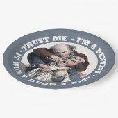 歯科医のユーモアの紙皿 ペーパープレート (アングル)