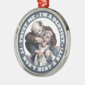 歯科医のユーモアオーナメント メタルオーナメント (左)