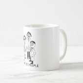 歯科医の人 – デザイナーコーヒーマグ コーヒーマグカップ (正面右)