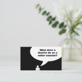 歯科医の冗談のジェットコースターの冗談 名刺 (スタンド正面)