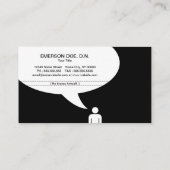 歯科医の冗談のジェットコースターの冗談 名刺 (裏面)