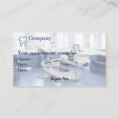 歯科医の名刺42パックの100 名刺 (裏面)