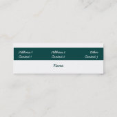 歯科医の名刺 スキニー名刺 (裏面)