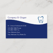 歯科医の名刺 予約カード (正面)