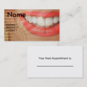 歯科医の名刺 予約カード (正面/裏面)