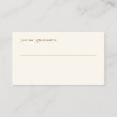 歯科医の名刺 予約カード (裏面)