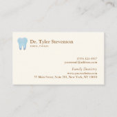 歯科医の名刺 予約カード (正面)