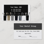 歯科医の名刺 予約カード (正面/裏面)