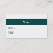 歯科医の名刺 名刺 (裏面)