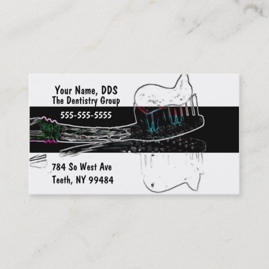 歯科医の名刺 名刺 (正面)