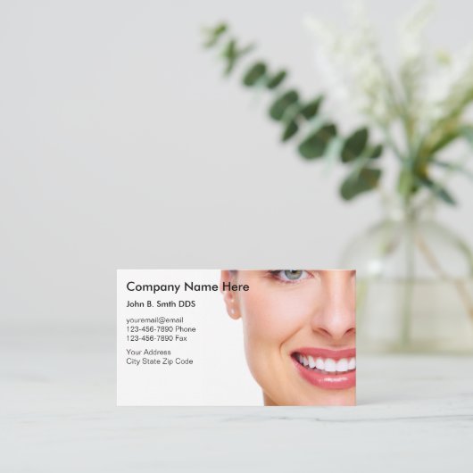 歯科医の名刺 名刺 (スタンド正面)