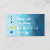 歯科医の名刺 名刺 (裏面)