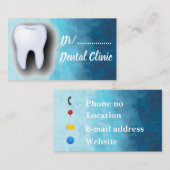 歯科医の名刺 名刺 (正面/裏面)