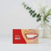 歯科医の名刺 – 色の変更 予約カード (スタンド正面)