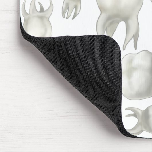 歯科医の夢の白い歯のマウスパッド マウスパッド (コーナー)