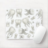 歯科医の夢の白い歯のマウスパッド マウスパッド (マウス)
