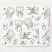 歯科医の夢の白い歯のマウスパッド マウスパッド (正面)