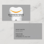 歯科医の大きいスマイルのプロフェッショナルのデンタルケア 名刺 (正面/裏面)