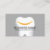 歯科医の大きいスマイルのプロフェッショナルのデンタルケア 名刺 (正面)