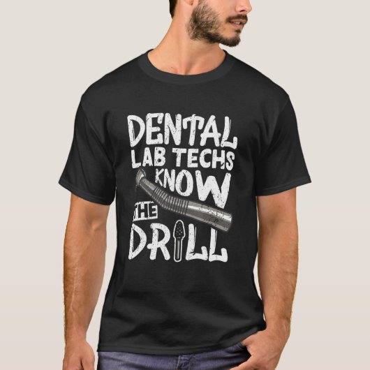 歯科医の専門家はドリルの歯科外科医のポートを知っている Tシャツ (正面)