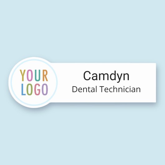 歯科医の従業員名タグピン磁気カスタムロゴ 名札