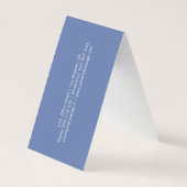 歯科医の微笑の歯のアポイントメントカード 名刺 (裏面)